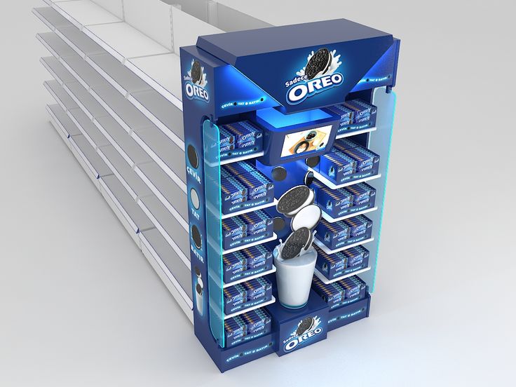 Oreo -displays publicitarios en retail 
